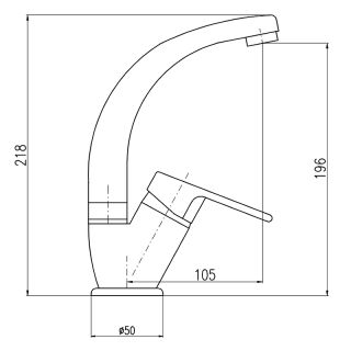Смеситель для раковины Rav Slezak Colorado CO106.5/2 Хром